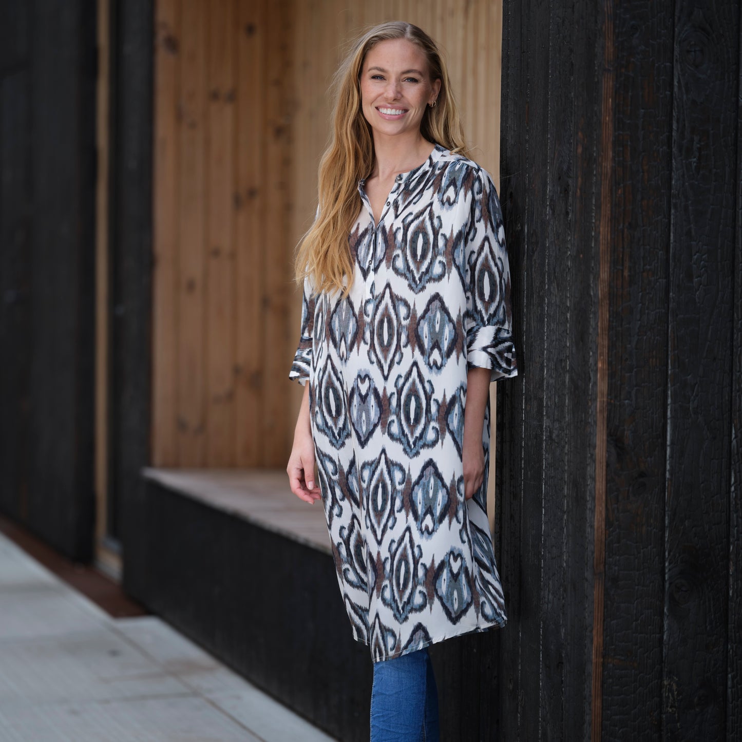 PP Frederikke kjole - blue brown