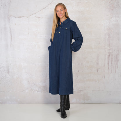 PP Paulina Dress - blå denim