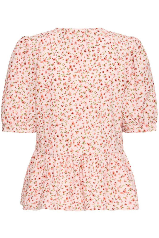 IC Kala bluse - rosa m/smukt blomsterprint