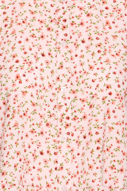 IC Kala bluse - rosa m/smukt blomsterprint