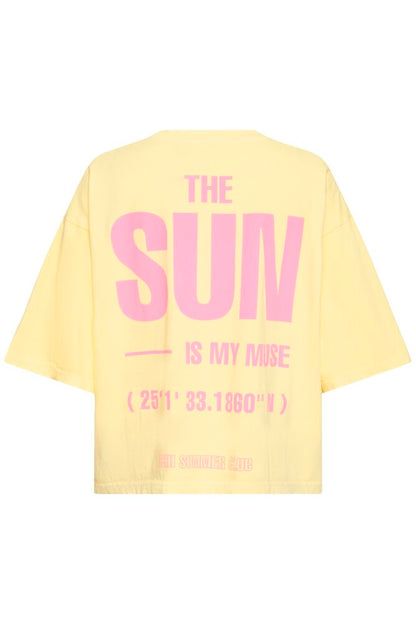 IC NICA SS4 - T-shirt - gul m/pink print