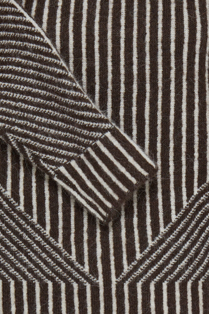 IC KAMARA Strik trøje - chocolate stribet