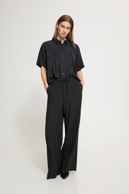 IC Fienna pants - black/white stripes