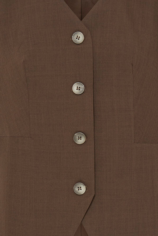 IC Fava Blazer m/korte ærmer - brown