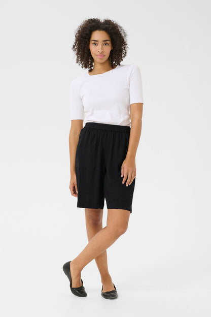 KA Milia hør Shorts - black