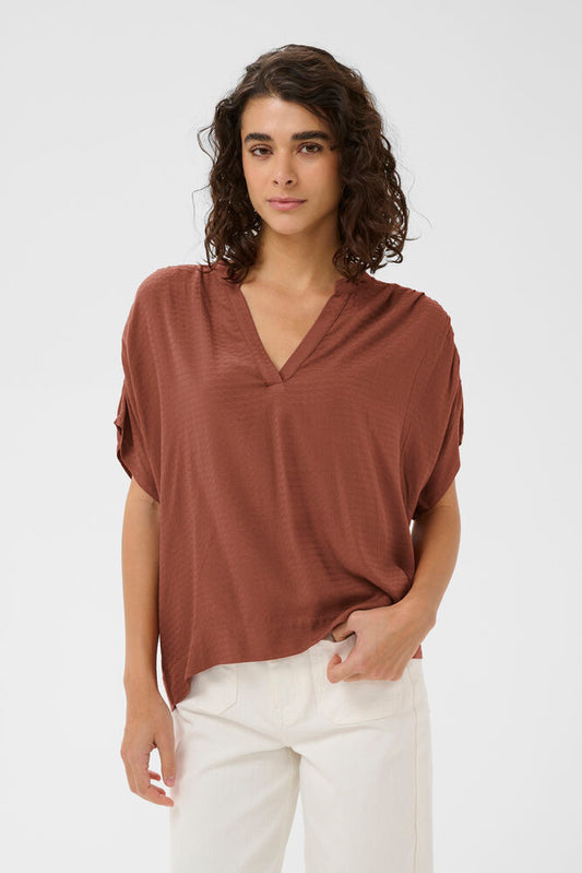 KA Emily Blouse - henna farvet