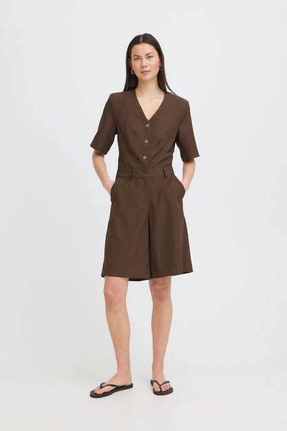 IC Fava Long shorts - brown