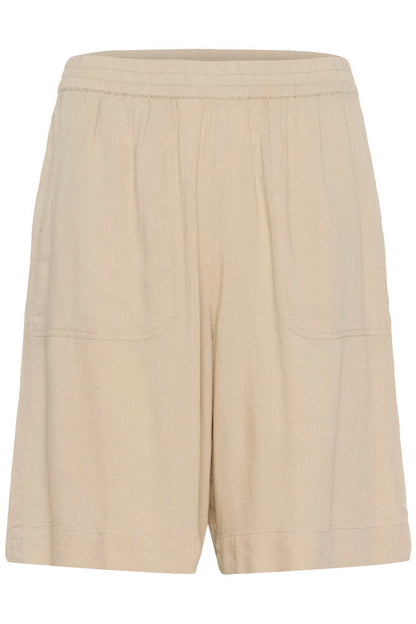 KA Milia hør Shorts - beige