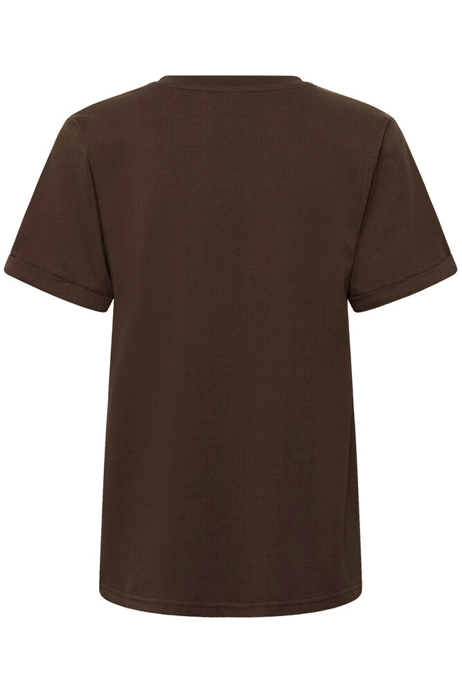 KA T-shirt - coffee bean brown m/hjerte