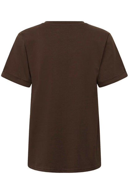 KA T-shirt - coffee bean brown m/hjerte