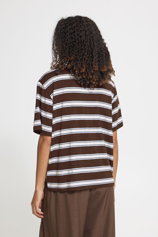 IC REBETTA SS - T-shirt stribet