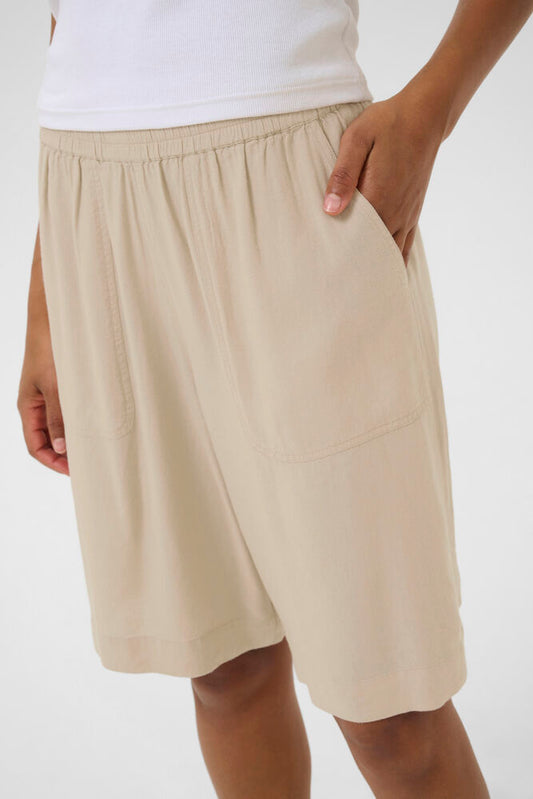 KA Milia hør Shorts - beige