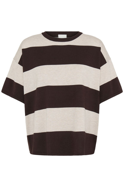 IC LULS LOOSE BLOUSE - sand/chocolate