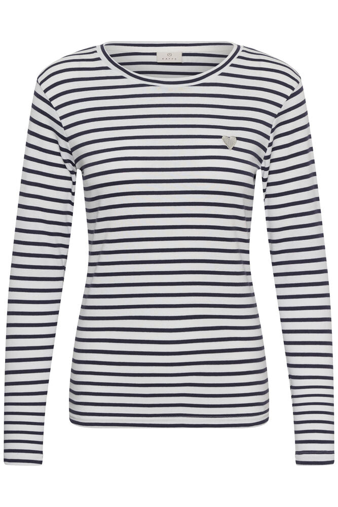 KA Liddy T-shirt m/lange ærmer - chalk/graphite blue