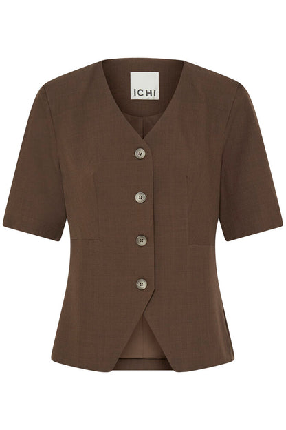 IC Fava Blazer m/korte ærmer - brown