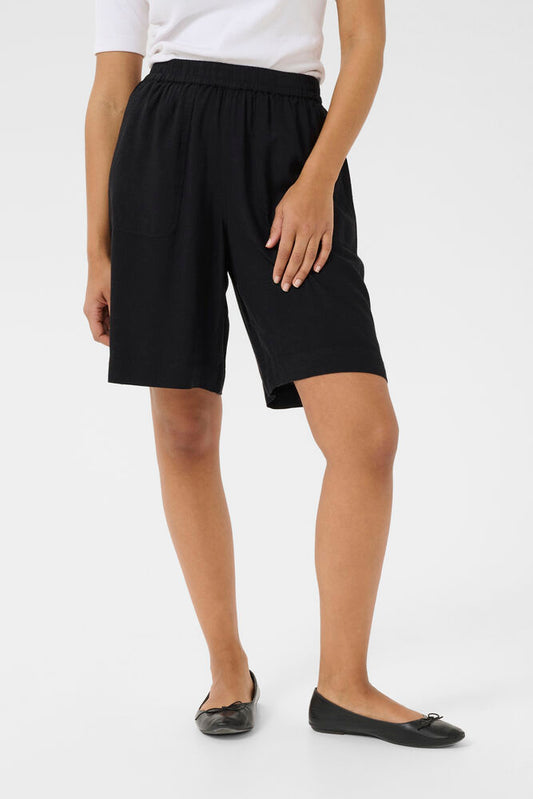 KA Milia hør Shorts - black