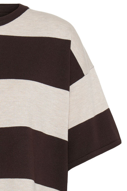 IC LULS LOOSE BLOUSE - sand/chocolate