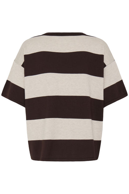 IC LULS LOOSE BLOUSE - sand/chocolate