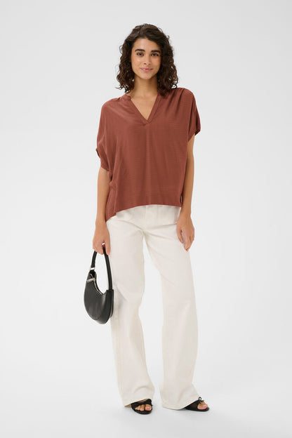 KA Emily Blouse - henna farvet