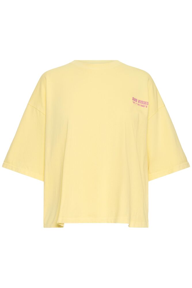IC NICA SS4 - T-shirt - gul m/pink print