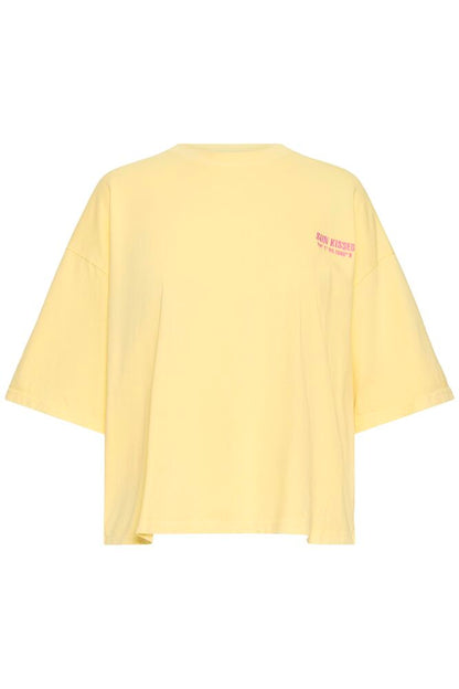 IC NICA SS4 - T-shirt - gul m/pink print