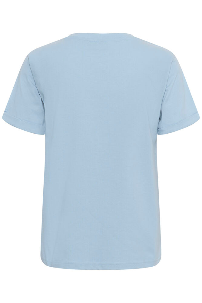 KA T-shirt - blue fog/brown m/hjerte