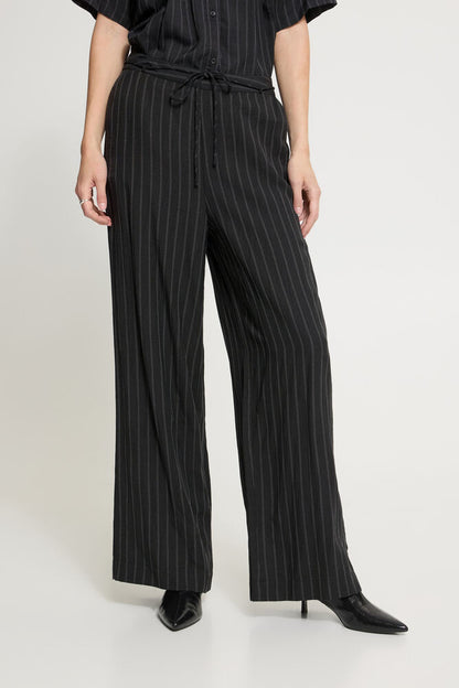 IC Fienna pants - black/white stripes