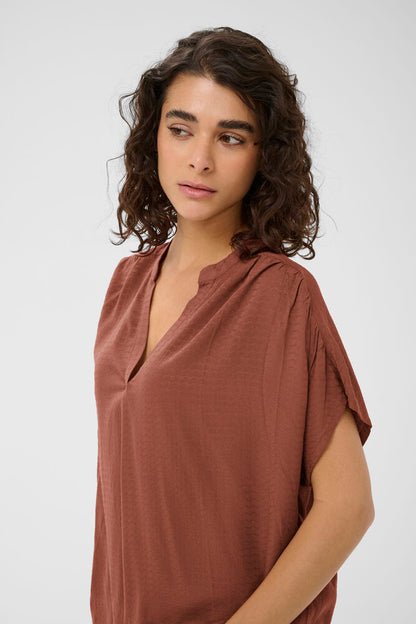 KA Emily Blouse - henna farvet