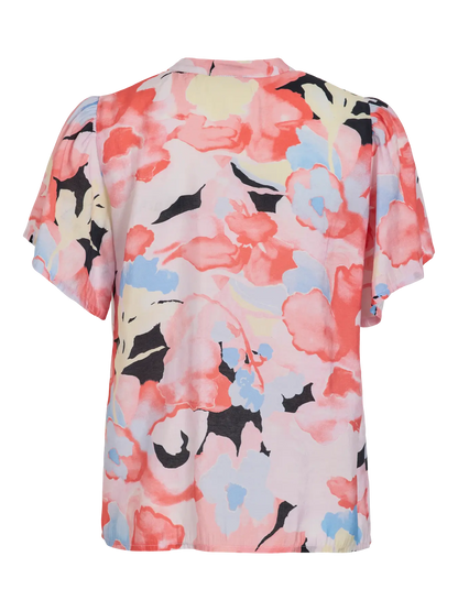 VL VIEDNANA FLEUR S/S TOP - mønstret