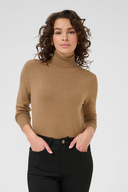 KA Astrid Roll Neck - brun