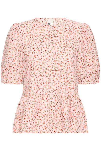 IC Kala bluse - rosa m/smukt blomsterprint