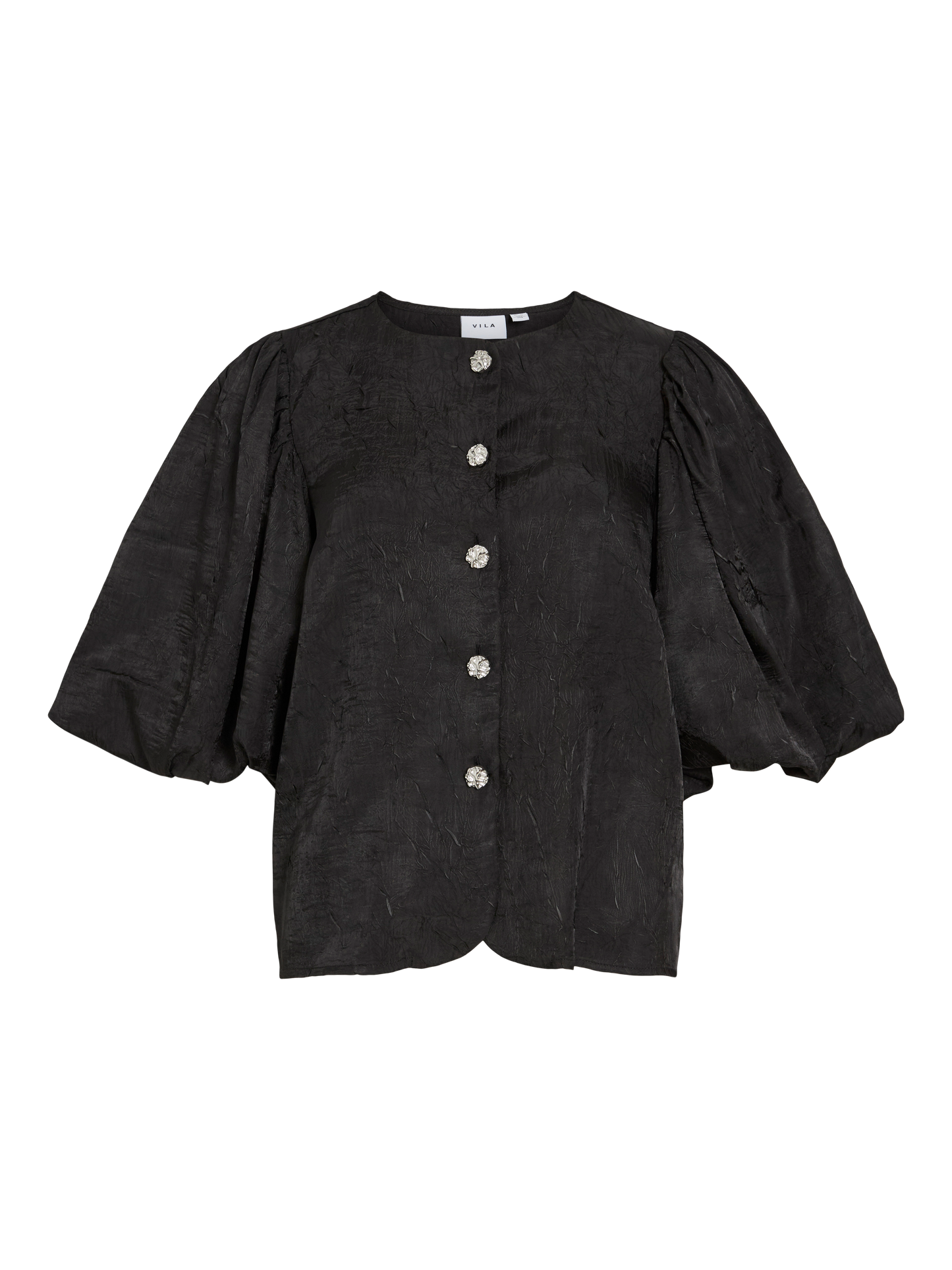 VL VIMABELL 2/4 TOP - sort m/silver knapper