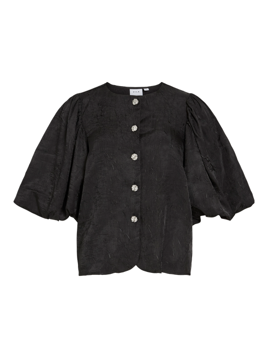 VL VIMABELL 2/4 TOP - sort m/silver knapper