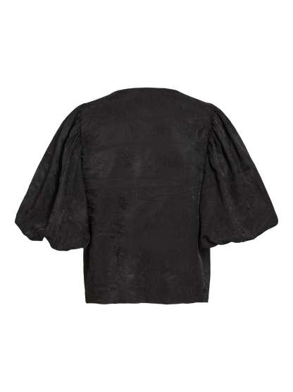 VL VIMABELL 2/4 TOP - sort m/silver knapper