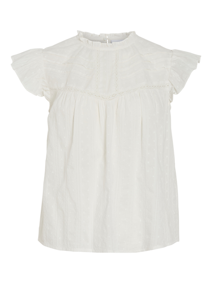 VL VIYVA S/L TOP - hvid
