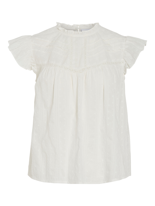 VL VIYVA S/L TOP - hvid