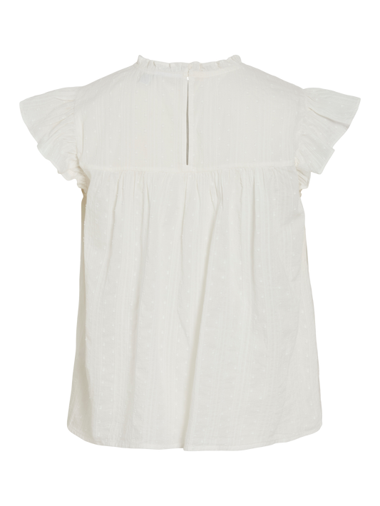 VL VIYVA S/L TOP - hvid