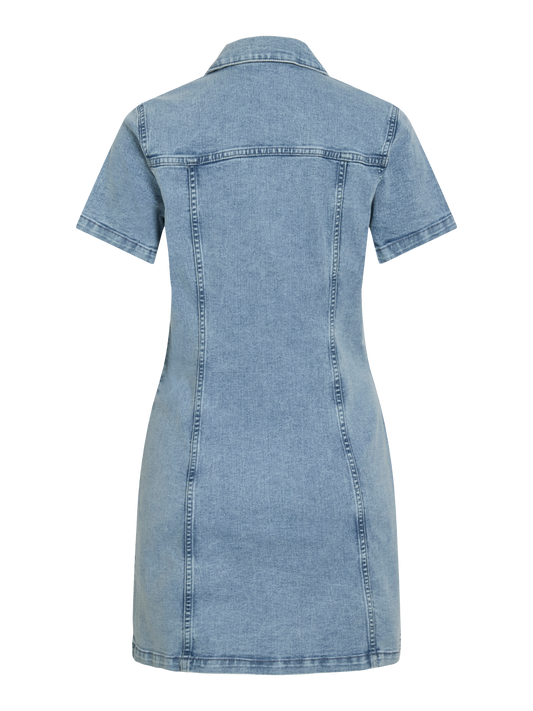 VL VINISA S/S Denim dress - light blue