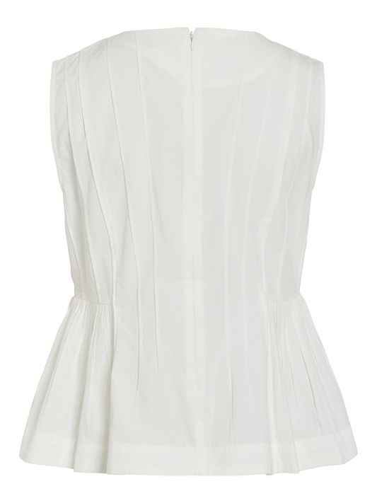 VL VIJIMBA O-NECK S/L TOP - hvid
