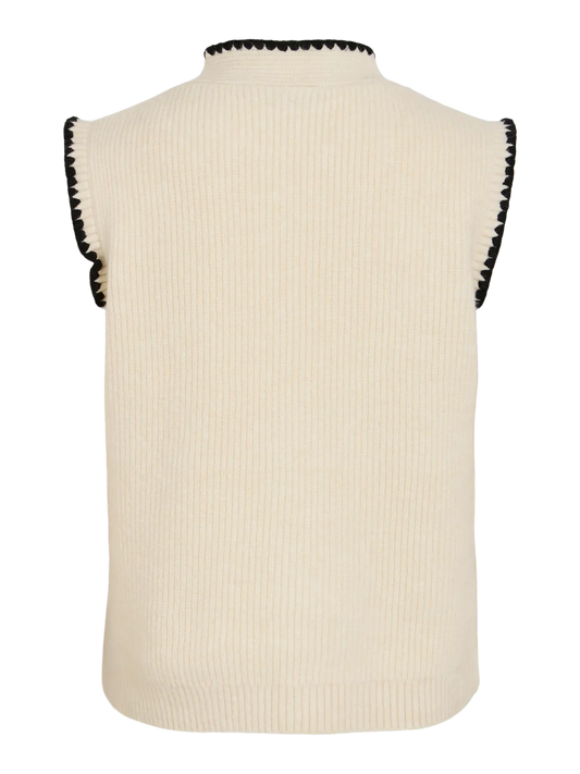 VL VICELESTE S/L TIE KNIT TOP/RF