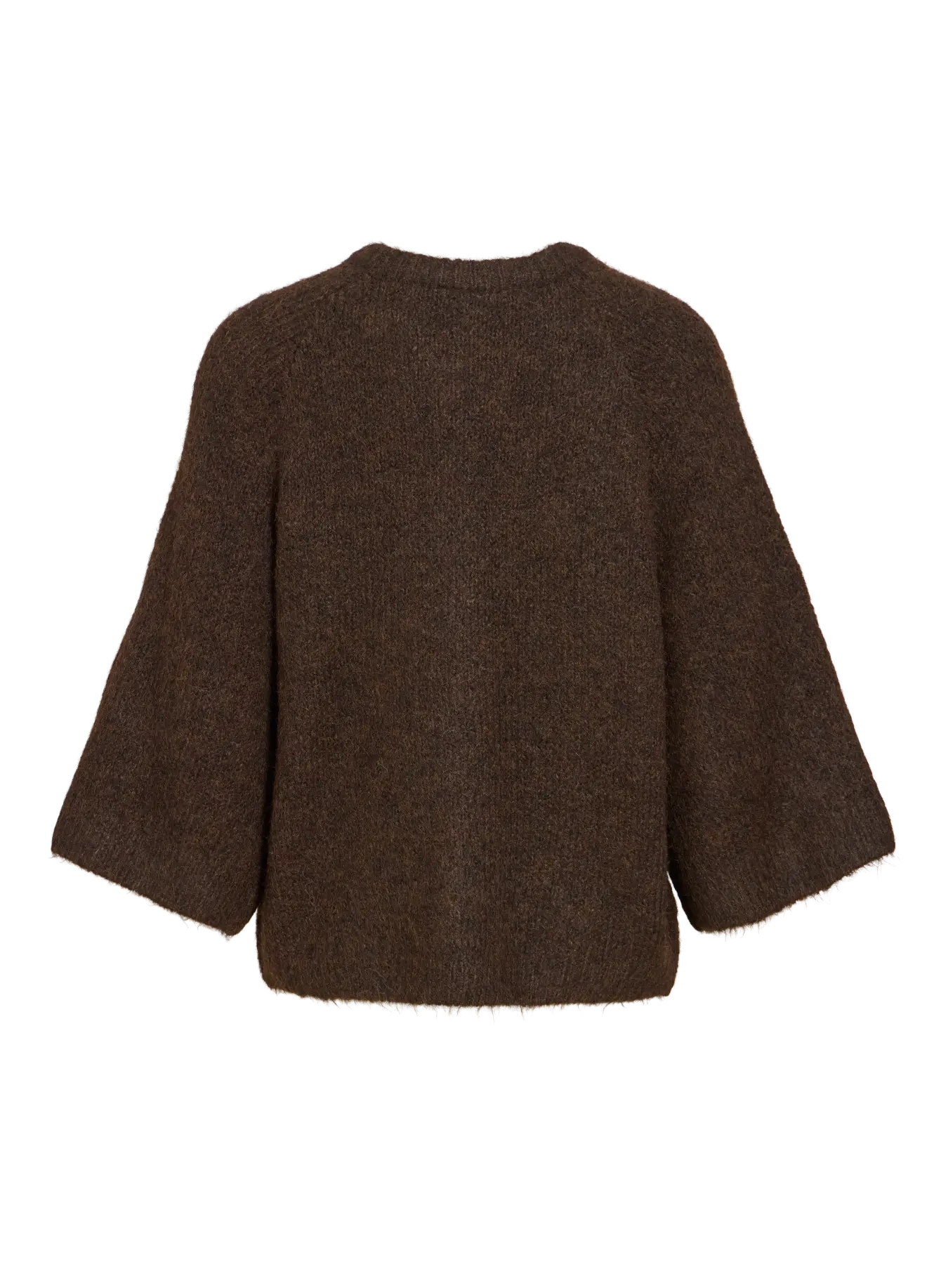 VL VIBOWS 3/4 KNIT CARDIGAN - COFFEE BEAN BRUN