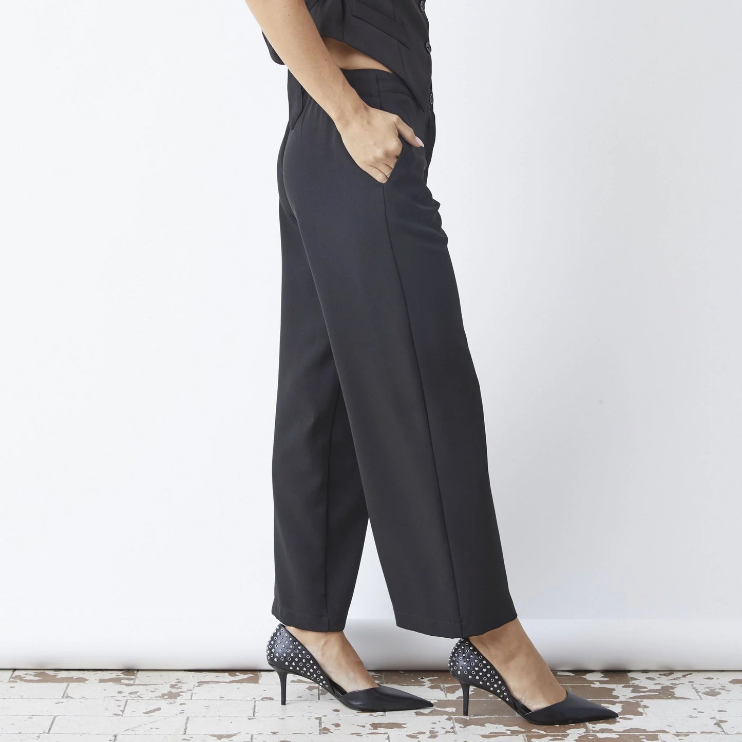 AW Canja wide pants – black – 1125