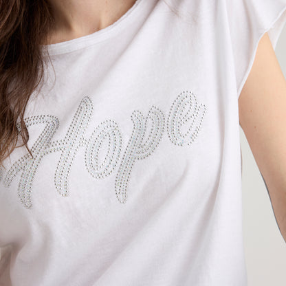 AW Hadil Hope T-shirt 1372 – white – hope