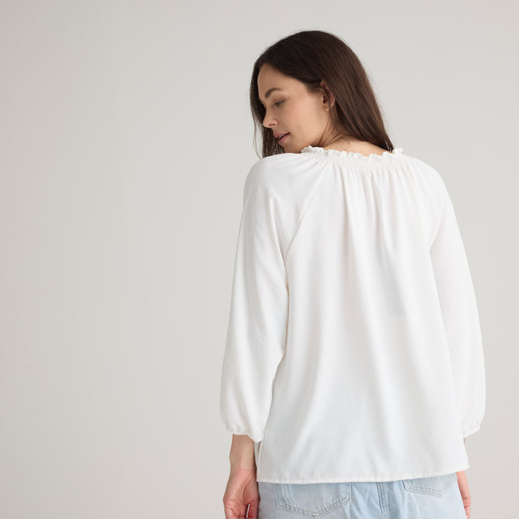 AW Heike 1396 l/s blouse – white