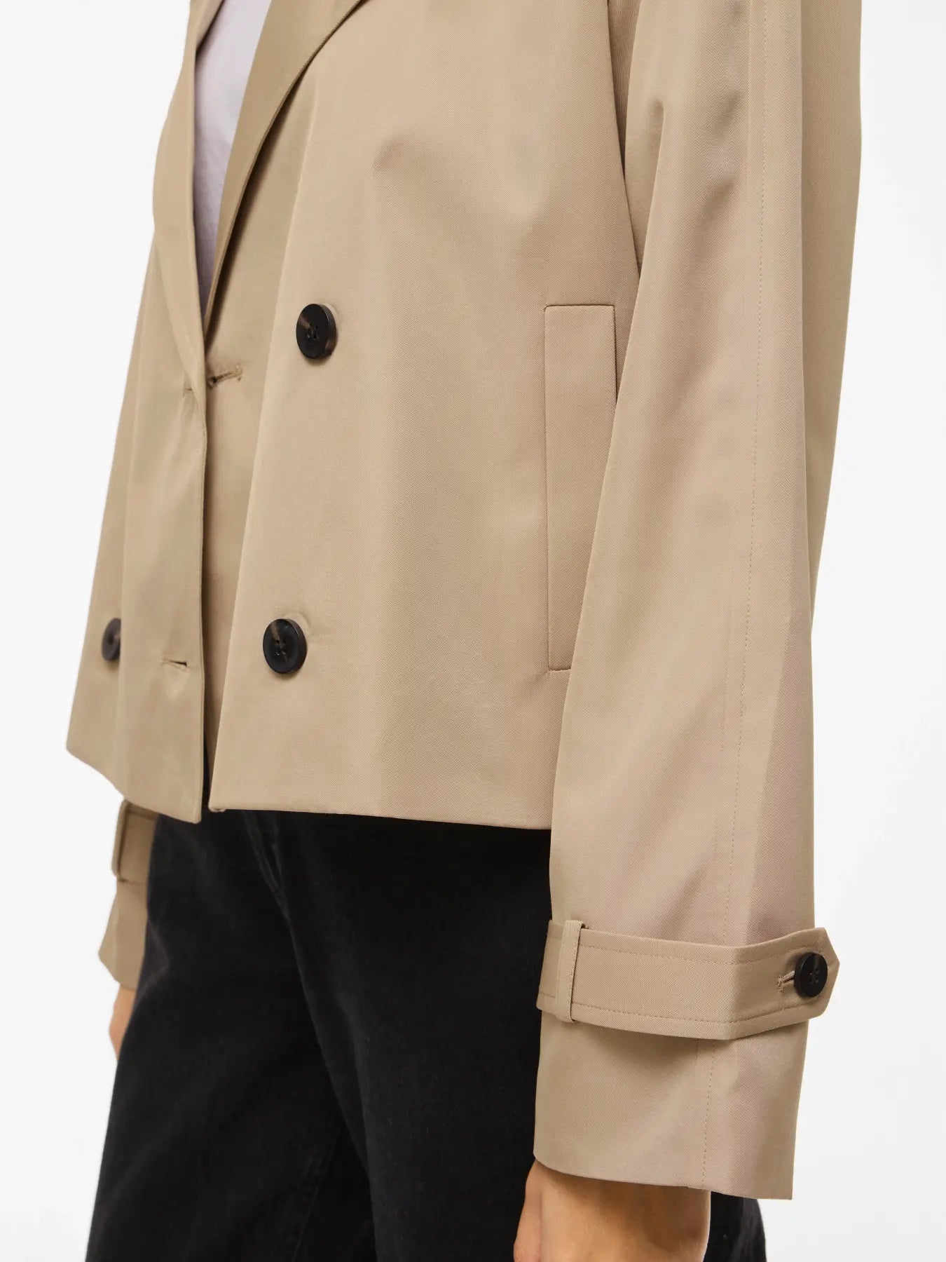 VL VIADDISON L/S SHORT JACKET - beige