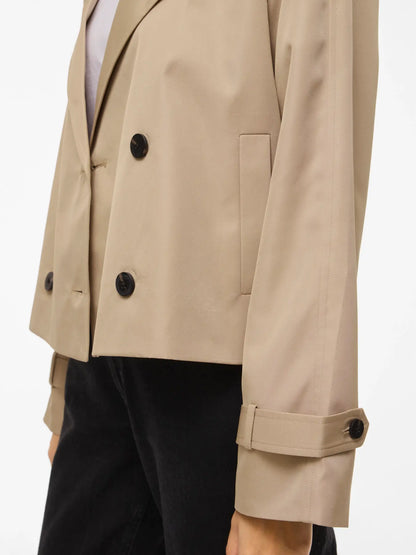 VL VIADDISON L/S SHORT JACKET - beige