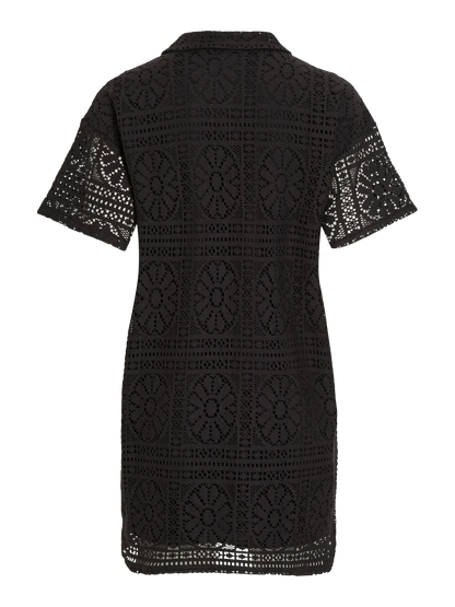 VL VIMERINDA 2/4 DRESS LACE - Black