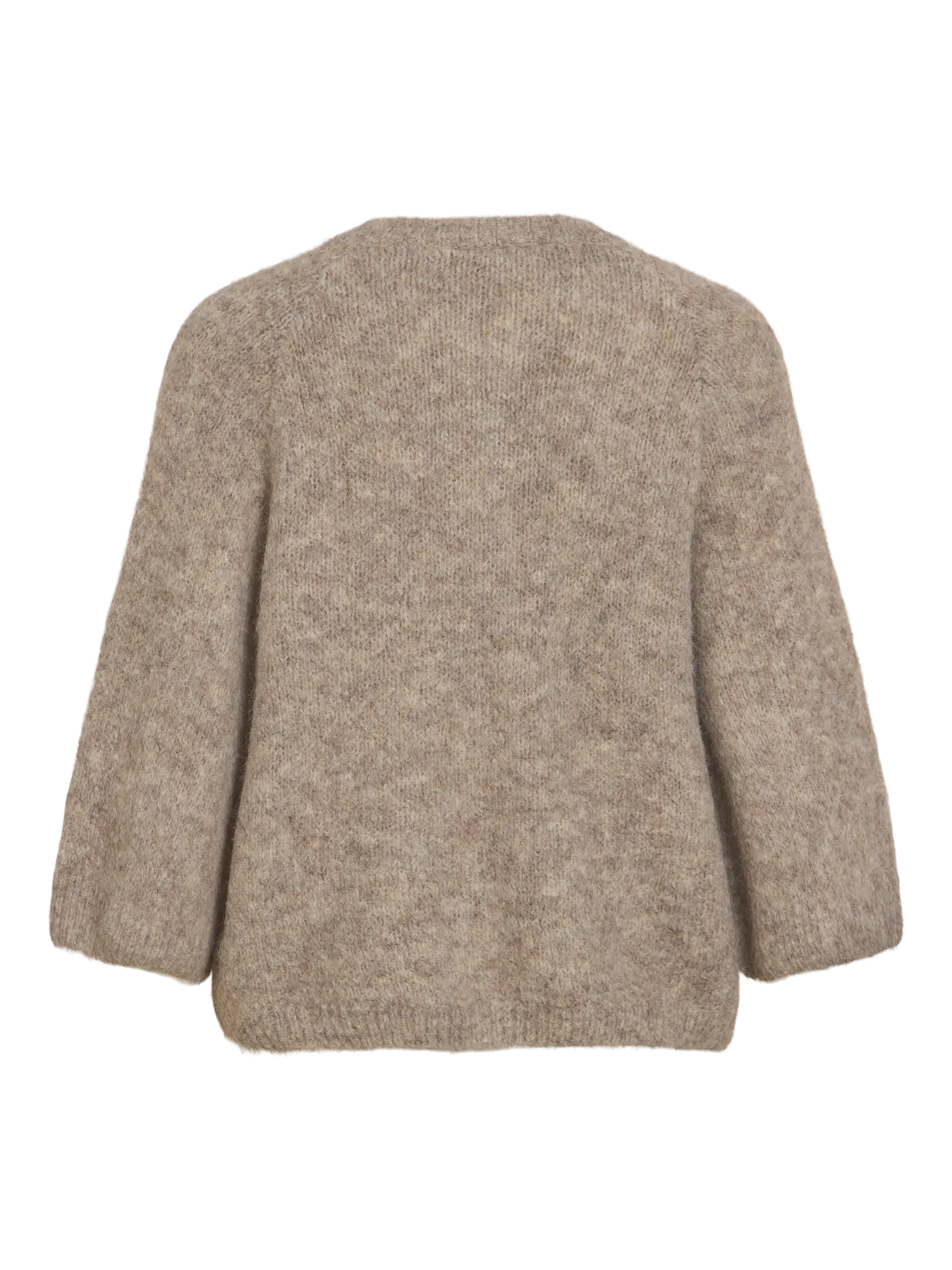 VL VIBOWS 3/4 KNIT CARDIGAN - Natural melange
