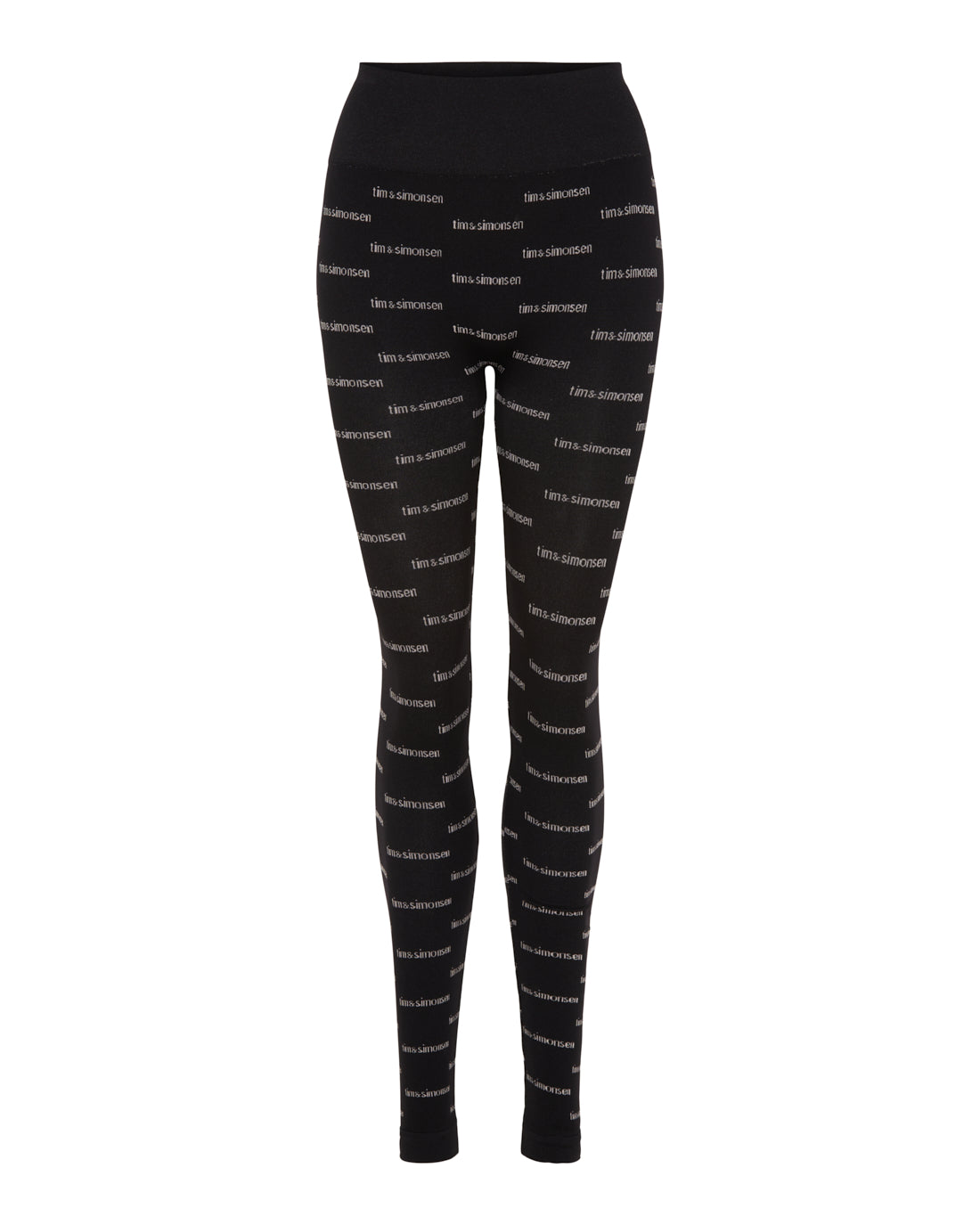 TS Leggins med logo - sort - One Size