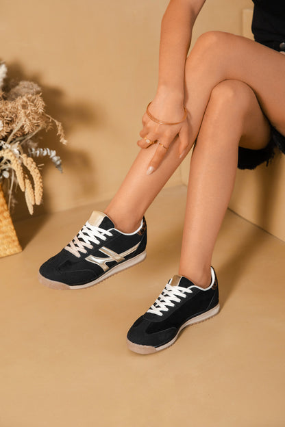 ER Alma Femme Tendance Sneakers - sort m/detaljer